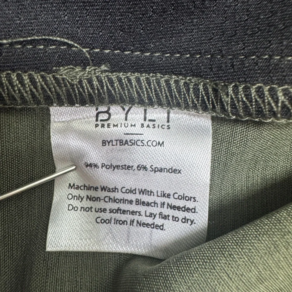 BYLT Kinetic Short Mens XL Dark Olive Green Performance Stretch Athleisure NEW